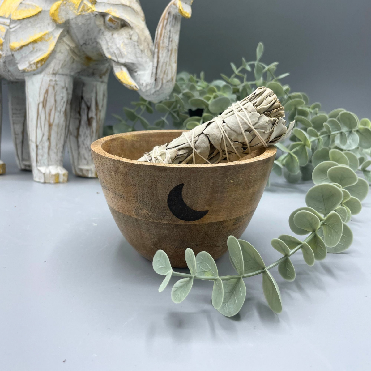 Wooden Ritual Bowl Three Months, 12x7cm