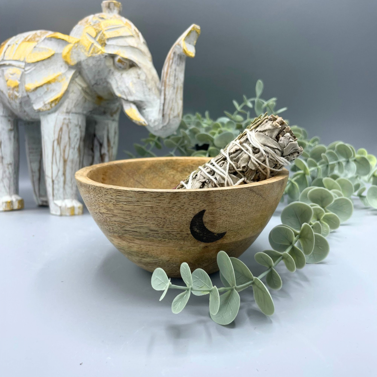 Wooden Ritual Bowl Three Months, 14x7cm
