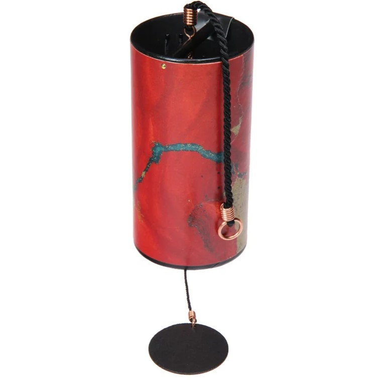 Zaphir Blue Moon Wind Chime - Red
