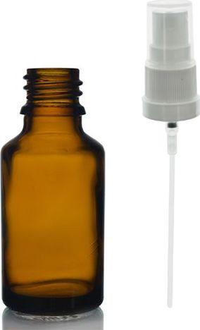 AMBER GLASS SPRAY BOTTLE 25 ML