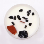 Candles with precious stones